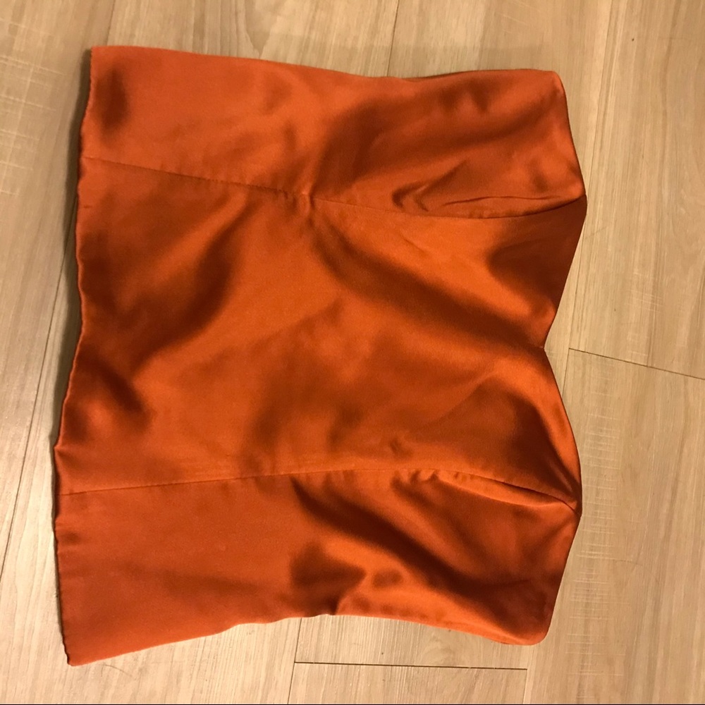 Vintage corset burnt orange/red